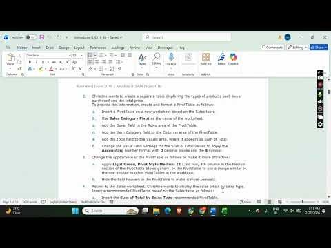 Illustrated Excel 2019 | Module 8: SAM Project 1b Deal Depot #illustratedexcel