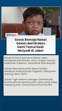 Sosok Adnan Bocah 16 Tahun Nekat Gowes dari Brebes ke Jabar demi Temui Dedi Mulyadi: Yatim Piatu