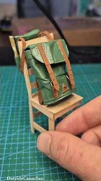 I Made Links Backback in Miniature (The Legend Of Zelda) DIY Tutorial Knapsack Diorama Video Game