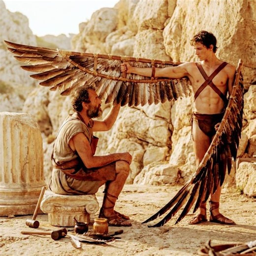 The myth of Daedalus and Icarus #shortsfeed #history #shorts #shortsviral #viral