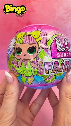 Let’s unbox L.O.L. Surprise Fairy Tots Mini Pop Surprise to reveal your doll and customize her fairy wings with a sweet dress and matching headdress🧚‍♀️✨ Now available at Bingo stores🏃‍♀️ 📍 Our Branches in Egypt: https://linktr.ee/bingolocations #LOL #bingo #Egypt | Bingo