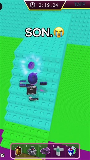 tower of table flipping fail (son😭) #etoh #comedy #fahh #roblox #shorts