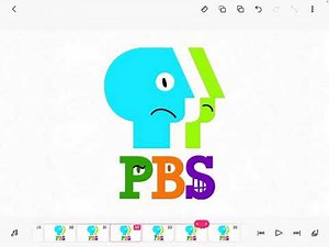 PBS 1984 logo bloopers take 3 the Tvokids original colour how strange