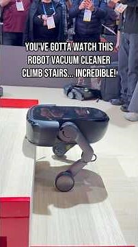 World's First Stair-Climbing Robot Vacuum 🤯 Roborock Saros Rover #ces2026