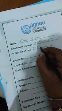 How To Write Front Page Of Ignou Assignment | IGNOU Ka Front Page Kaise Likhe | IGNOU Assignment