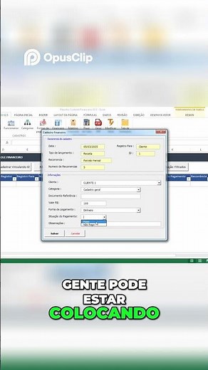 Planilha Excel: Gestão de Parcelas a Receber e Controle Financeiro