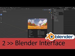 دوره برنامج بلندر || التعرف على وجهه بلندر وتحريك المجسم.