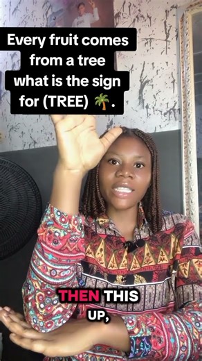 Tree in sign language #learnsignlanguage #deafcommunity