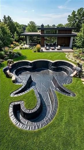 Amazing Swimming Pool Build Transformation | Before & After #viral #shortsfeed#viral#viralvideo#ai