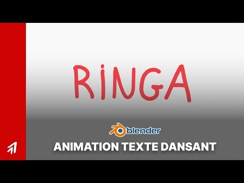 Animation texte dansant (Blender 5.0.1)