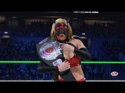 AAA x WWE - Flammer vs Natalya vs Faby Apache Triple A Reina de Reinas Championship WWE2K25 Match