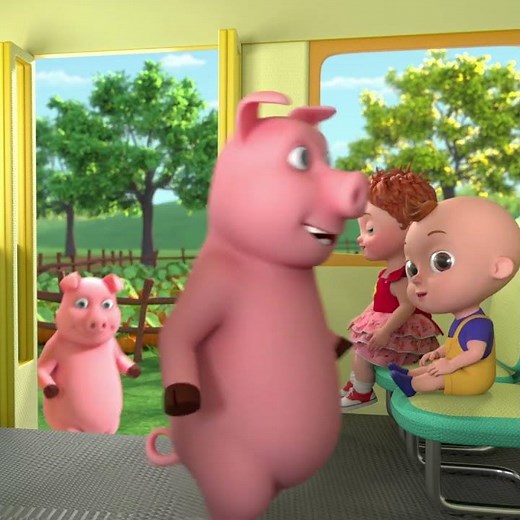 Wheels On The Bus Short | Emma And Joey Nursery Rhymes | Beep Beep