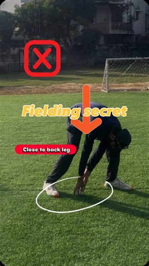 🚨 One small mistake in your fielding pick-up can cost your team runs! ❌ Most players collect the ball behind the back leg, which slows them down and weakens the throw. ✅ The right way: ➡️ Pick the ball under your head & beside your front leg ➡️ Stay balanced ➡️ Collect quickly & throw accurately Master this small fix and you’ll save runs, create more run-outs, and look sharper in the field! 💪 🎥 Watch till the end to fix your fielding game! #CricketTips #FieldingSkills #CricketDrills #CricketT