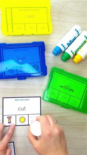 Bundle of Adpated CVC Word Task Cards perfect for your special education classroom!