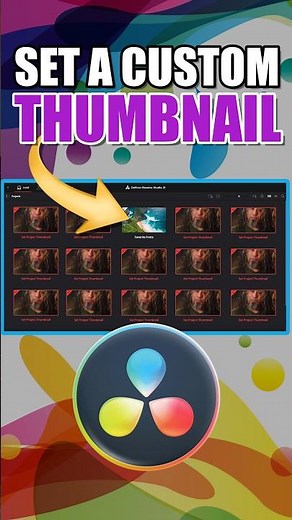 Change Your Project Thumbnail - DaVinci Resolve