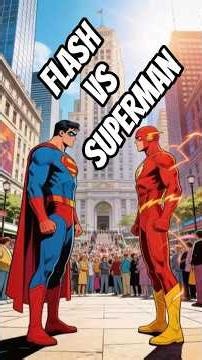Superman vs Flash: Who Is REALLY the Fastest Man Alive? ⚡#dccomics #dcshorts #superman #flash