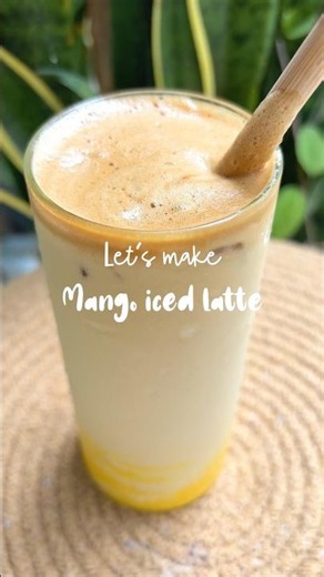 Viral Mango Iced Latte Recipe 🥭☕