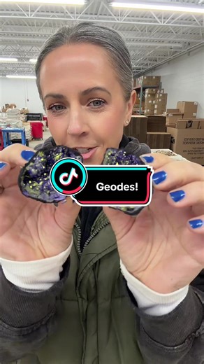 The colored geode is BACK! #geodes #geode #mining #crystals