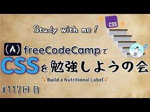 【study with me】 初心者がfreeCodeCampでプログラミングを学ぶ会 #117 Build a Nutritional Label_34~