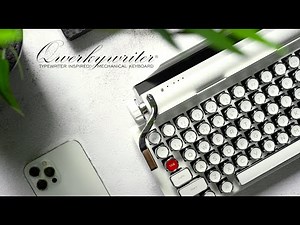 Best Retro Typewriter Keyboard in the World Now in White Chrome