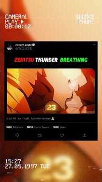 Zenitsu - Thunder Breathing💥 #anime #animeedit #shorts
