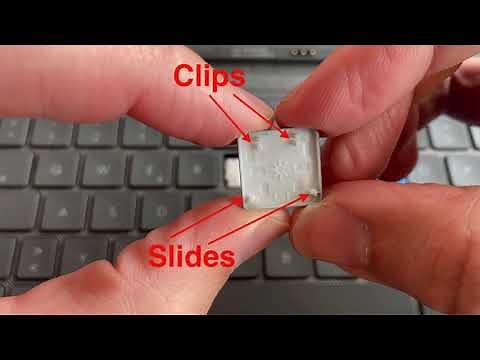 How to attach keys / keycaps on a Logitech Combo / Folio Touch for iPad Air / Pro 11" or 12,9"