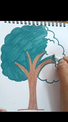 Easy Tree Drawing ll Draw of Tree Step by step ll How to Draw Tree for beginners