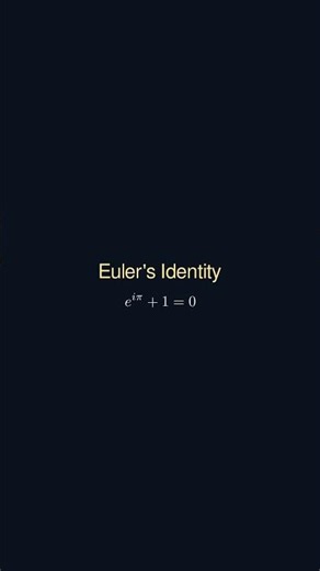 5 Constants, 1 Equation: Euler's Identity Visually Explained ✨#maths # #animation #manim # tranding