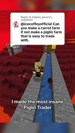 Replying to @maben_pisces Minecraft 1.20.12 Automatic insane piglin bartering farm AFK Crazy fast redstone tutorial for bedrock edition! #minecraft #icecoffey #gamingontiktok #gaming #bedrock #mcpe #minecrafthacks #tutorial #minecrafttutorial #redstone #minecraftbuilding