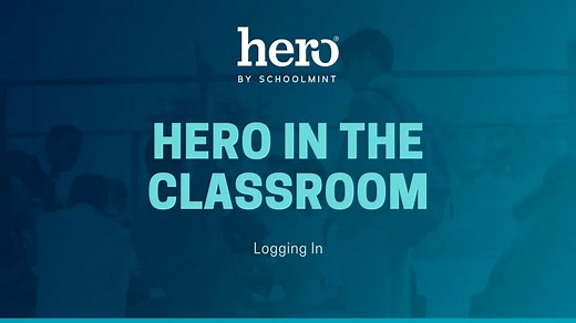 Logging into Hero for teachers