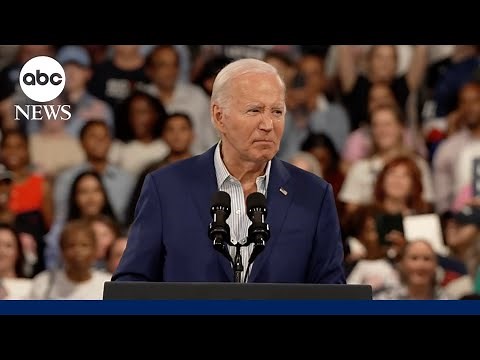 "When you get knocked down you get back up!" Joe Biden delivers fiery speech at NC rally
