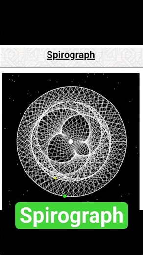 🌀 Spirograph Magic | Beautiful Geometric Patterns | Science & Art Combined #shorts #short #science