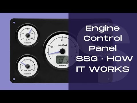 SSG Control Panel Operation for Solé Marine Propulsion Engines