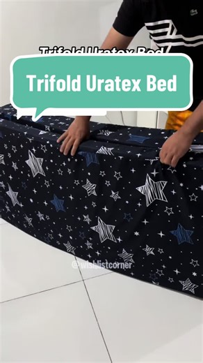 Trifold Uratex Bed - Queen Size Foam Mattress with Foldable Design