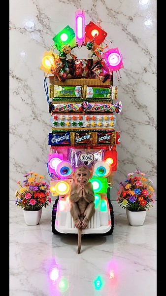 DIY Cardboard Truck Shop with Real LED Lights | Mini Market Build That Looks Real | #shorts