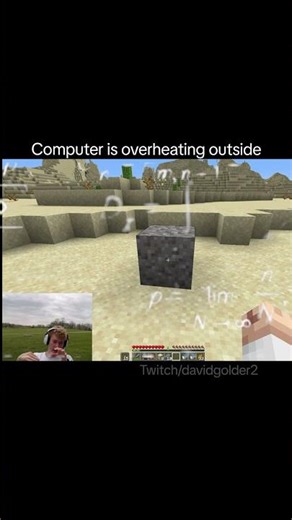 Computer overheats during Minecraft #creator #gaming Twitch/davidgolder2