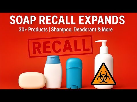 Soap Recall Expands: 30+ Products From Shampoo to Deodorant & More | Product Recall Alert