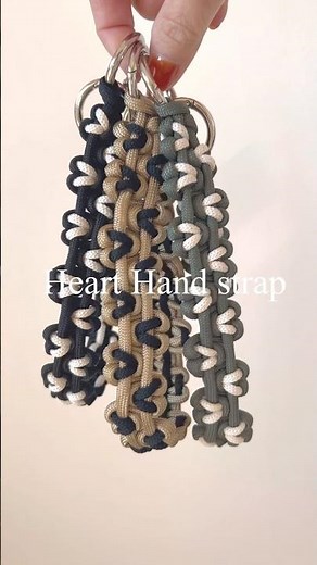 Too cute! Making a Paracord Heart Strap 💖 #diy #crafts #handmade
