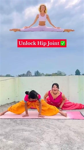Unlock Hip Joint in 30 Seconds 🔓 (begginer friendly) #morningroutine #hipmobility #hipstretch