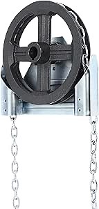 Garage Door Chain Hoist-1:1 Reduced Drive, Direct Drive Heavy Duty Chain Hoist for Roll Up Doors and Jackshaft Garage Door Openers, 330 Lbs Load Capacity