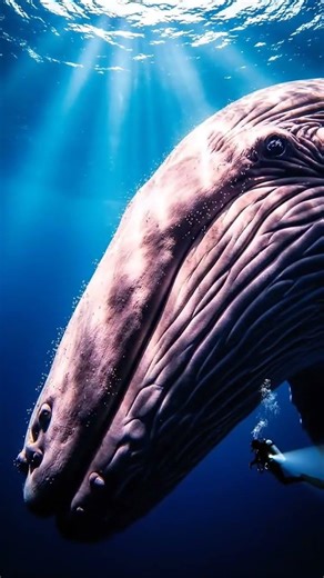 Human and Blue Whale comparison