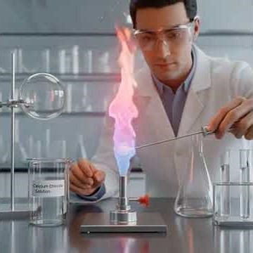 Why does this solution change color? 🤯 What kind of ion do you think is contained in this salt?