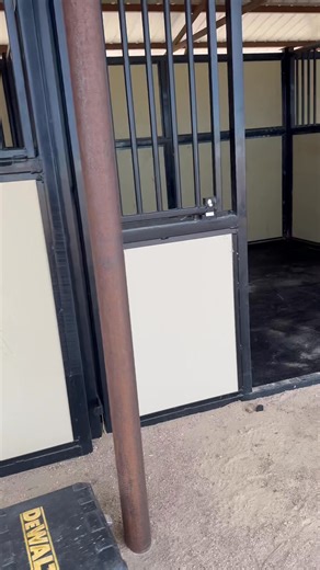 Our outdoor covered stalls are getting a glow up 😍 Happy horses happy life! That’s the saying right?! | Double Check Arena