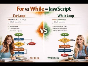 JavaScript Loops Explained | For vs While with Conditions
