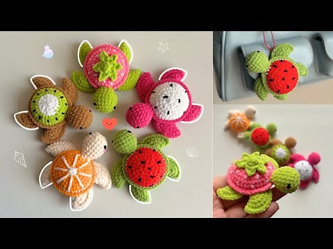 🍓🍉 Crochet Fruity Baby Turtles 🐢 | Quick & Easy 5-in-1 Tutorial!