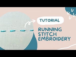 Running Stitch Embroidery Tutorial (Rijgsteek Borduren) | Basic Hand Embroidery for Beginners
