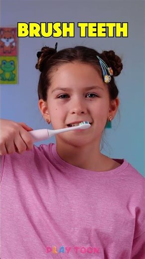 Brush & Giggle: Happy Teeth Time! 🦷😁🪥 #Shorts #Kids #Learn