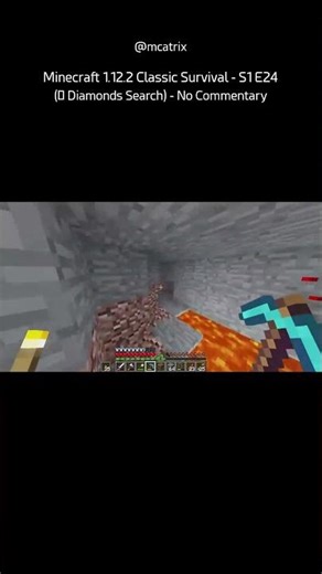 Minecraft 1.12.2 Classic Survival - S1 E24 (💎 Diamonds Search) - No Commentary (SHORT 37)