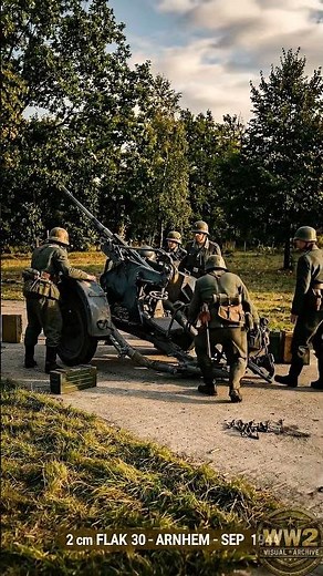 Arnhem 1944 German 2 cm FlaK 30 Anti‑Aircraft Gun in Position