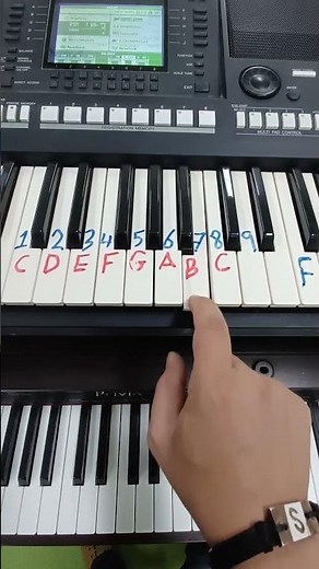 تعليم عزف بيانو بأسهل طريقة بالأرقام 🎶 مقدمة أغنية ها حبيبي بيانو #piano #موسيقى #shorts #subscribe